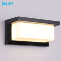 Exterior Cube Aluminum Light Beam Outdoor Wall Light Up Down LED Garden Wall Lamp